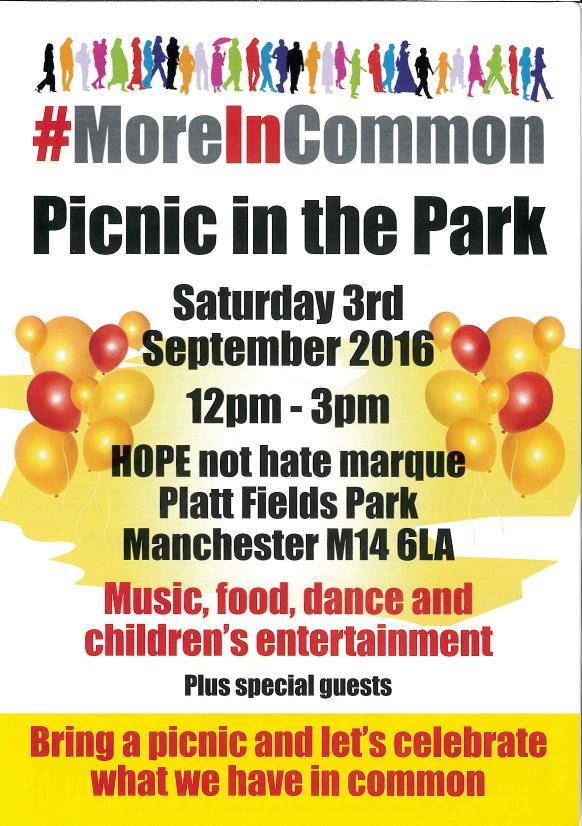 Hope Not Hate Manchester