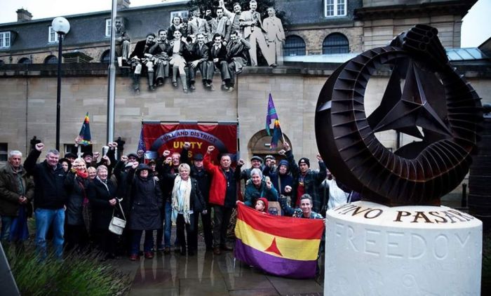 Monument with ghosts